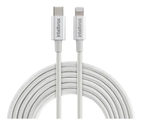 Imagem do produto CABO USB IPHONE 1,5M NYLON PT 4830078 INTELBRAS
