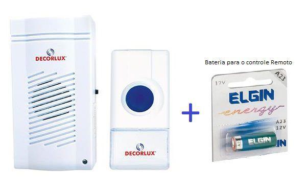 Imagem do produto CAMPAINHA DIGITAL S/FIO 80M - DECORLUX