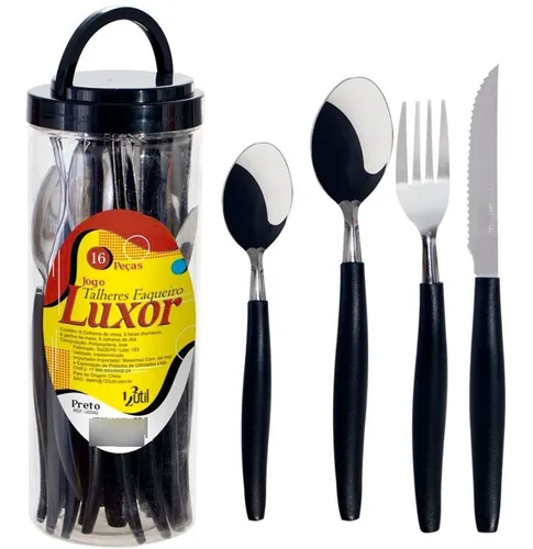 Imagem do produto CONJ TALHERES 16PCS CABO PTO HM360 SQ