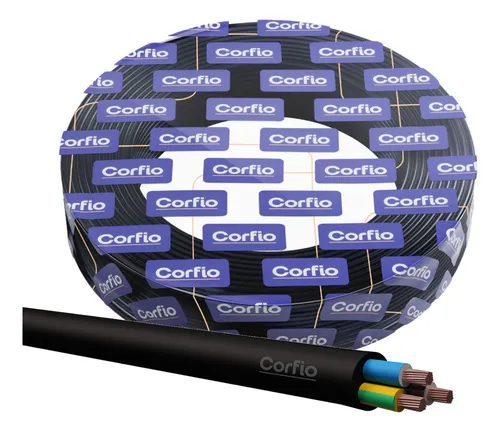 Imagem do produto CABO PP FLEXIVEL 3X2,5XMM PRETO CORFIO