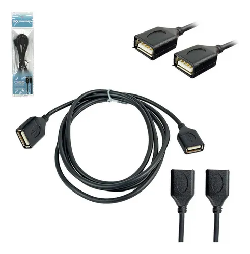 Imagem do produto CABO USB+USB FEMEA 1,5M GOLD