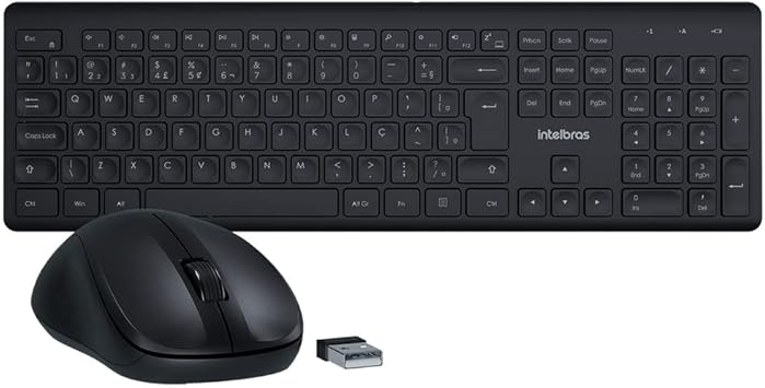 Imagem do produto COMBO TECLADO E MOUSE INTELBRAS CSI50 - SEM FIO PRETO