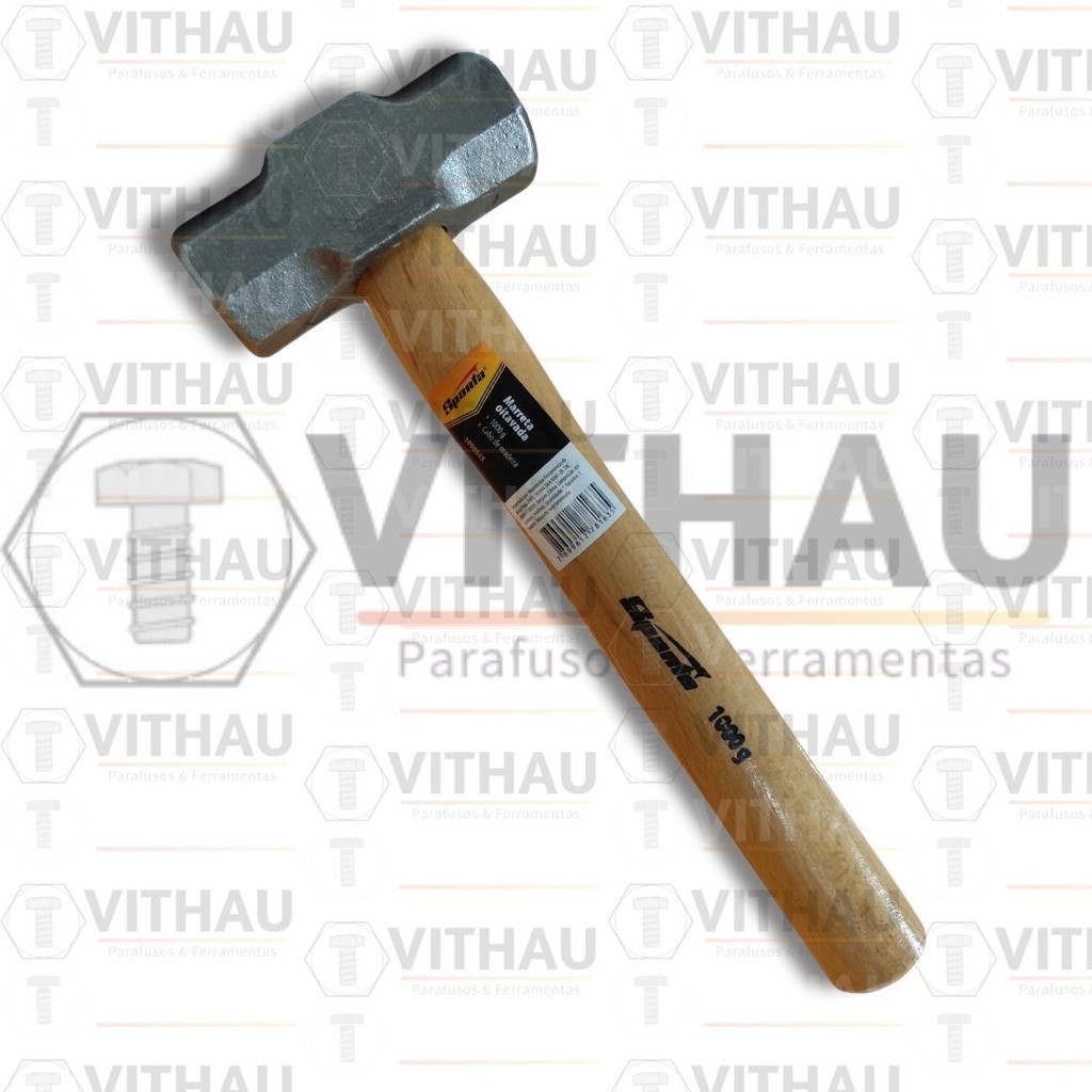 Imagem do produto MARRETA OITAVADA C/CABO 1KG SPARTA