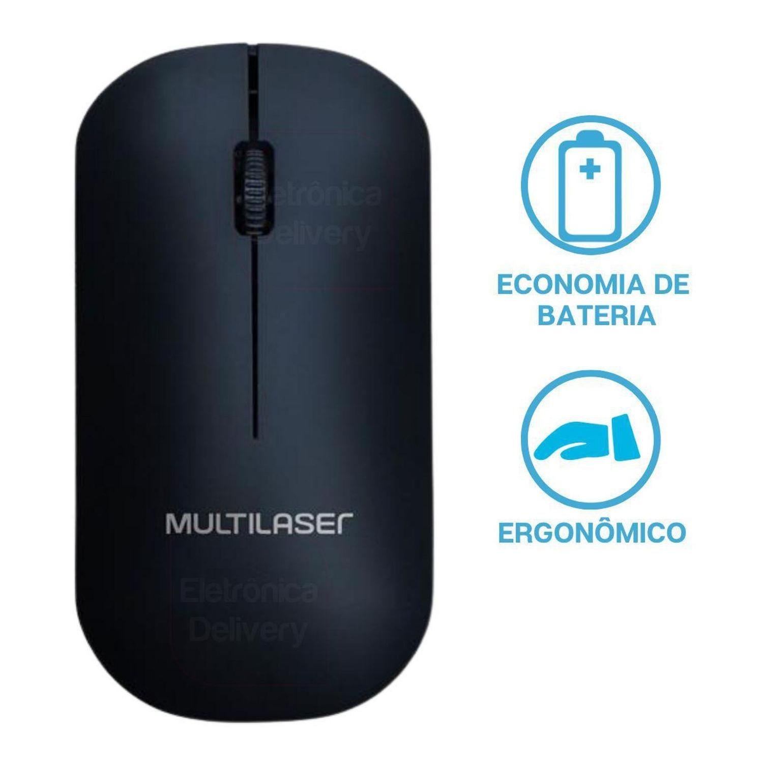 Imagem do produto MOUSE S/ FIO 2.4 GHZ MO-2830B ATOMO