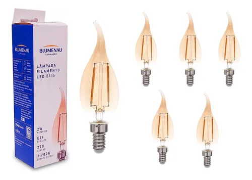 Imagem do produto LAMPADA FIL LED VELA 2W 2K BIV LUMM
