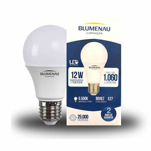 Imagem do produto LAMPADA LED BULBO 12W 6500K 03122126 BLUMENAU