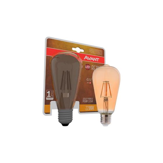 Imagem do produto LAMPADA LED RETRO PERA AM ST64 4W AVANT