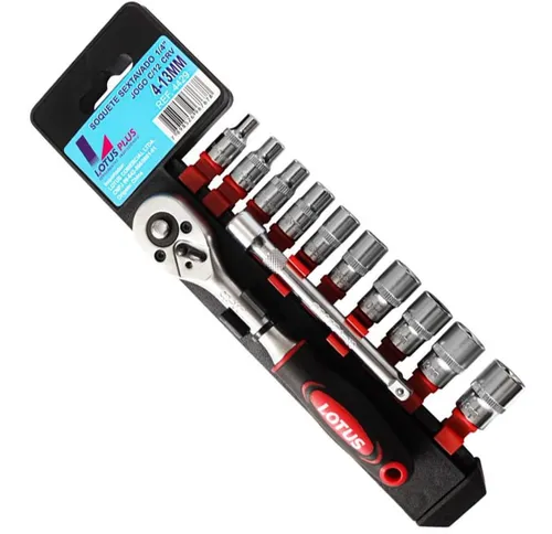 Imagem do produto JOGO SOQUETE SEXTAVADO C/12 4-13MM REF 4429 LOTUS