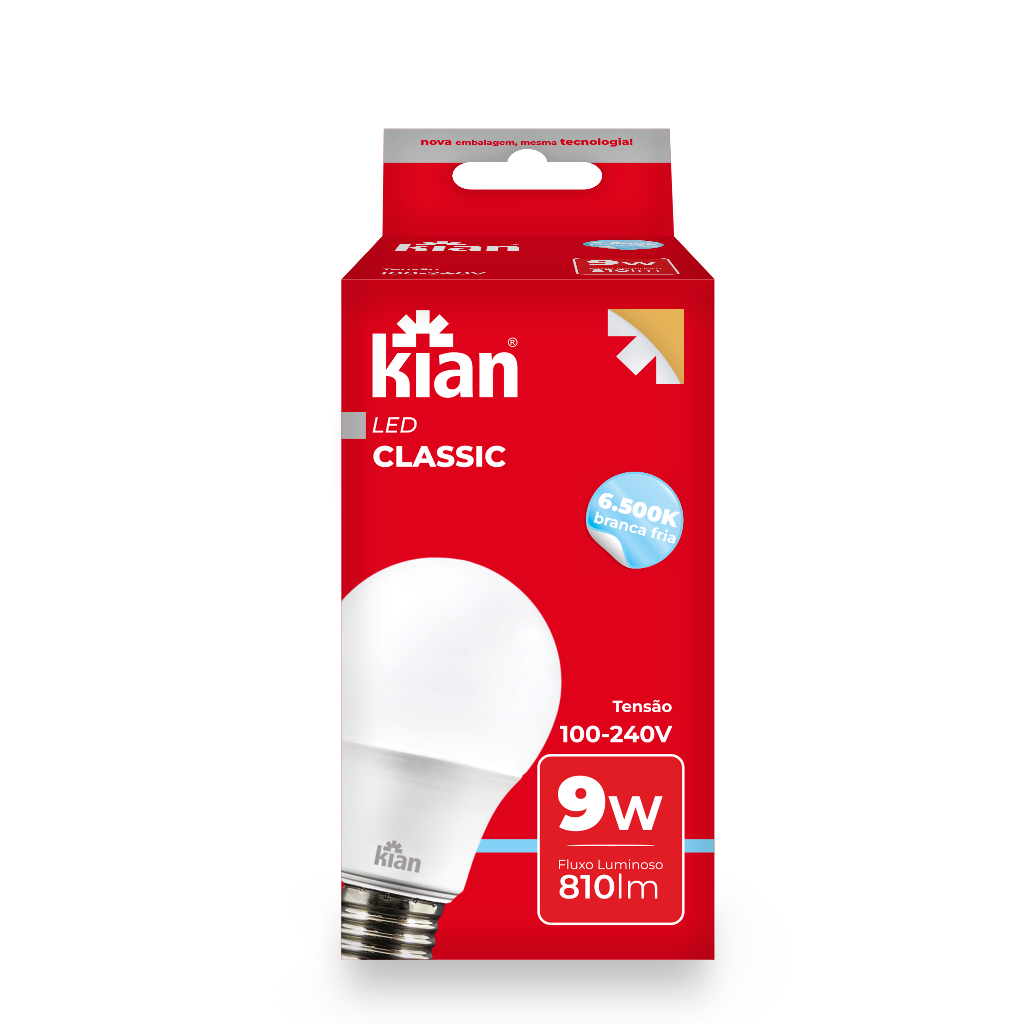 Imagem do produto LAMPADA FLUORESCENTE LED T8 9W 6400K KIAN