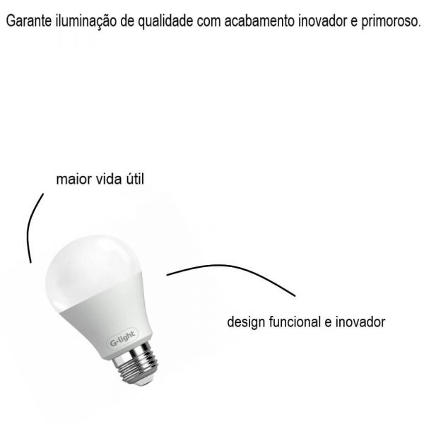 Imagem do produto LAMPADA LED A60 12W 6000K E27 BR G-LIGTH