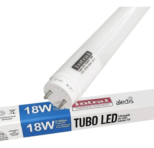 Imagem do produto LAMPADA TUBULAR LED T8 - 18W 1850LM 100-240V 6.500K BLUMENA