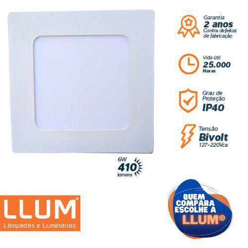 Imagem do produto PAINEL SLIM LED EMB QUAD 6W 3000K AM LUMM