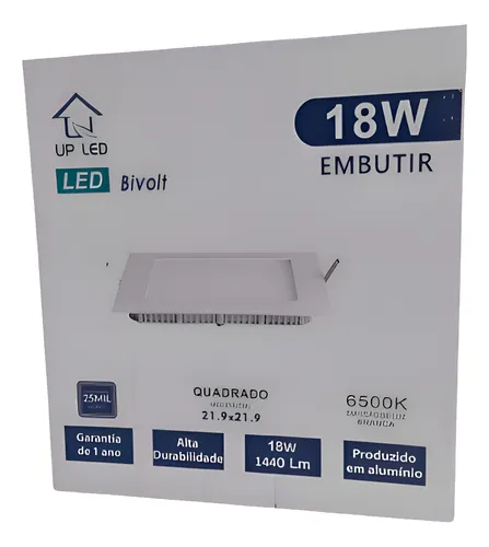 Imagem do produto PAINEL SLM LED EMB QUAD 18W 6500K LUMM
