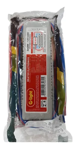 Imagem do produto REATOR ELETRÔNICO 2X40 COMPACTO AFS 127/220V G-LIGHT