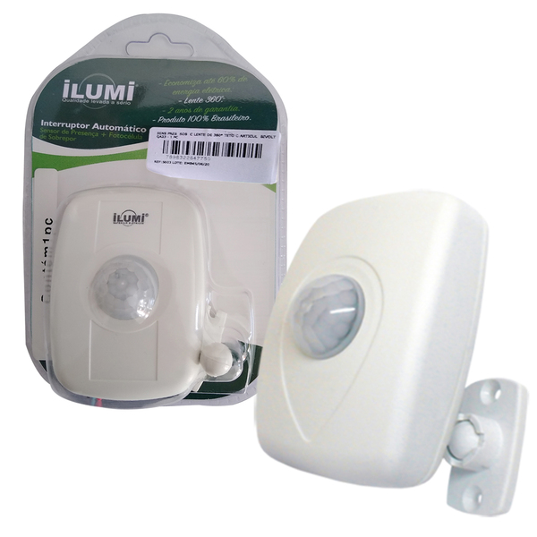 Imagem do produto SENSOR DE PRESENCA TETO SOB/EMB 360 ILUMI