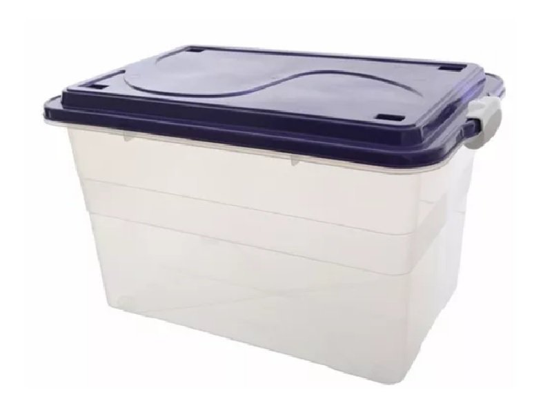 Imagem do produto CAIXA ORGANIZADORA ECO 55L PT PLASTEX