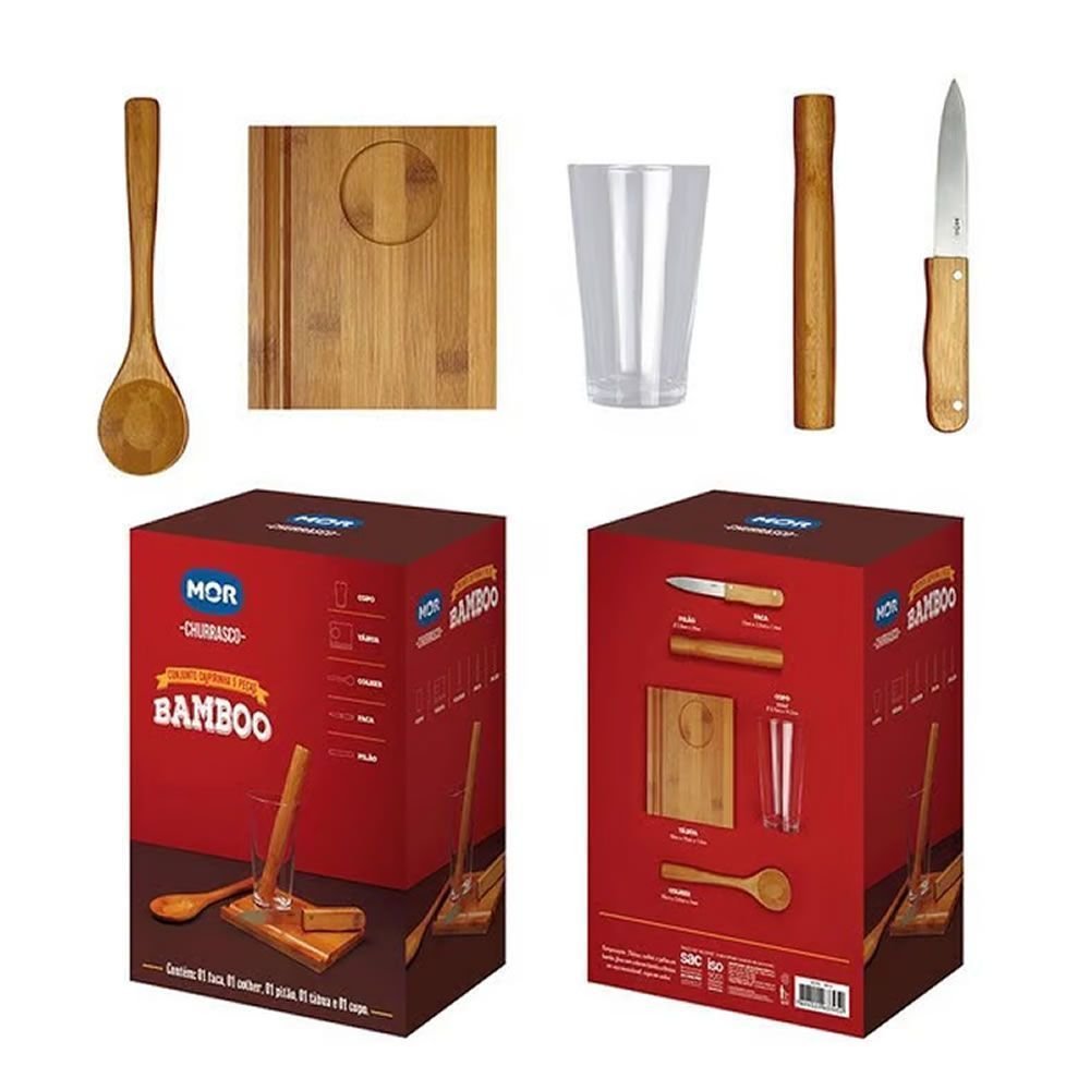 Imagem do produto CONJUNTO CAIPIRINHA 5 PCS BAMBOO MOR