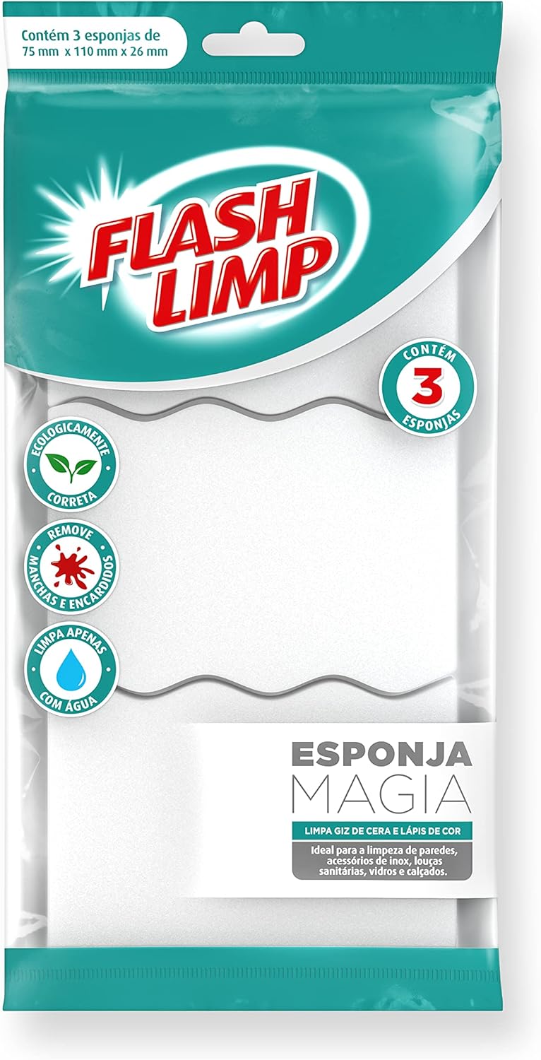 Imagem do produto ESPONJA MAGIA C/3 UND ESP7757-3 FLASH LIMP