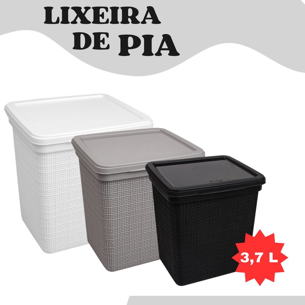 Imagem do produto LIXEIRA PIA PLAST JUTA 3,7L 3284 AT BRASIL