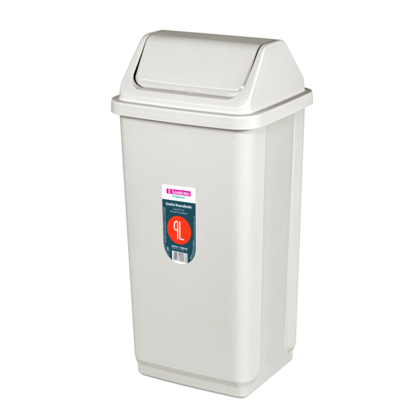 Imagem do produto LIXEIRA PLASTICO BASCULANTE BEGE 9L SR2209 SANREMO