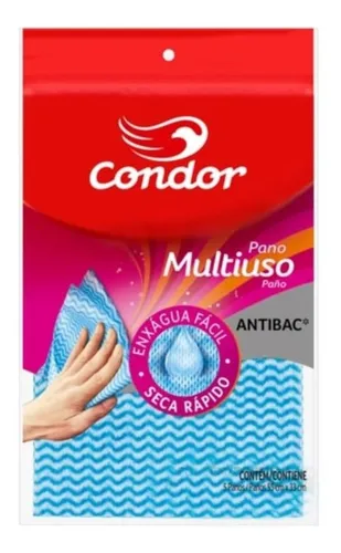 Imagem do produto PANO MULTIUSO AZUL C/ 7UND 1659 CONDOR