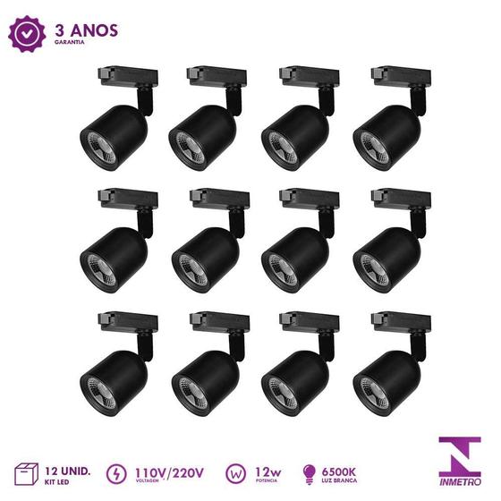 Imagem do produto KIT LUMINARIA TRILHO ELEGANCE BR-BR 6500K AVANT