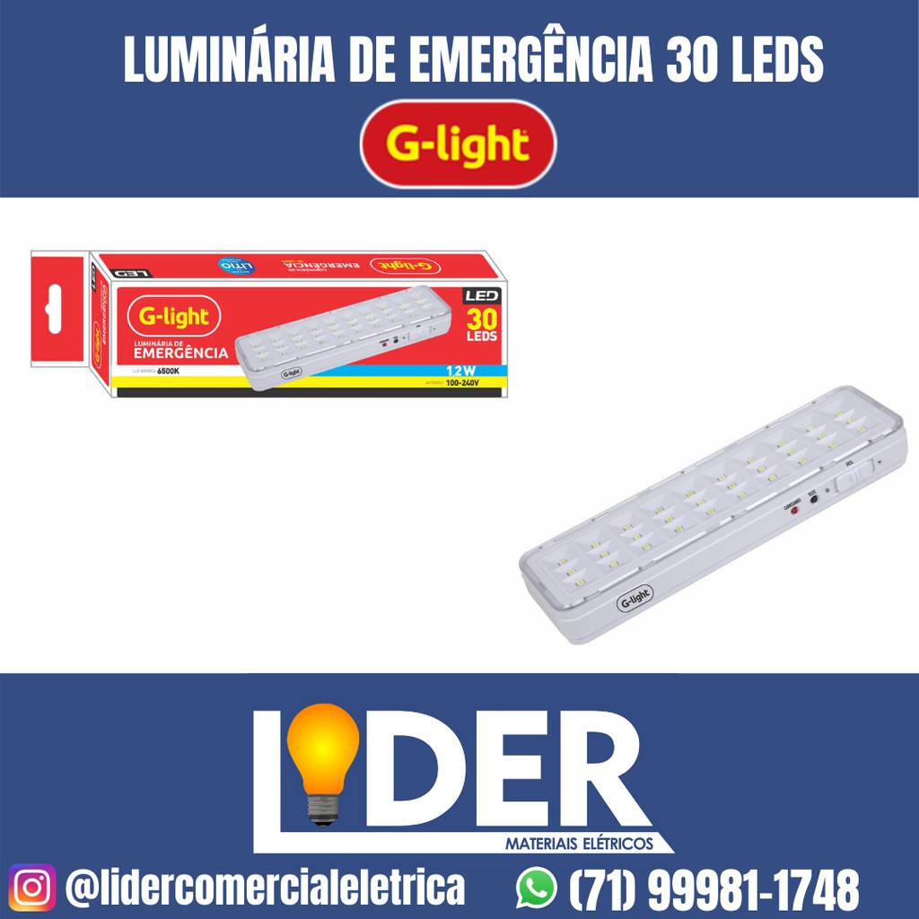 Imagem do produto LUMINARIA DE EMERGENCIA 07 SMDLEDS G-LIGHT