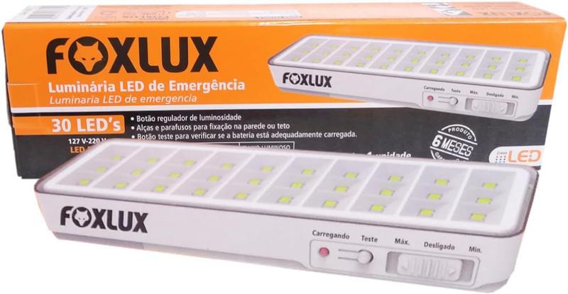Imagem do produto LUMINARIA LED DE EMERGENCIA 30LED FOXLUX
