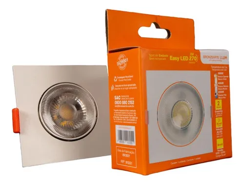 Imagem do produto SPOT EASY LED EMB QUAD 3W 6400K LUMM