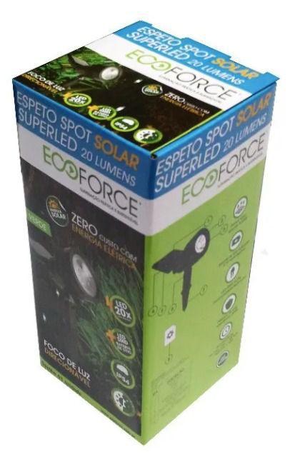 Imagem do produto SPOT SOLAR SUPERLED 20 LUMENS VERDE ECOFORCE