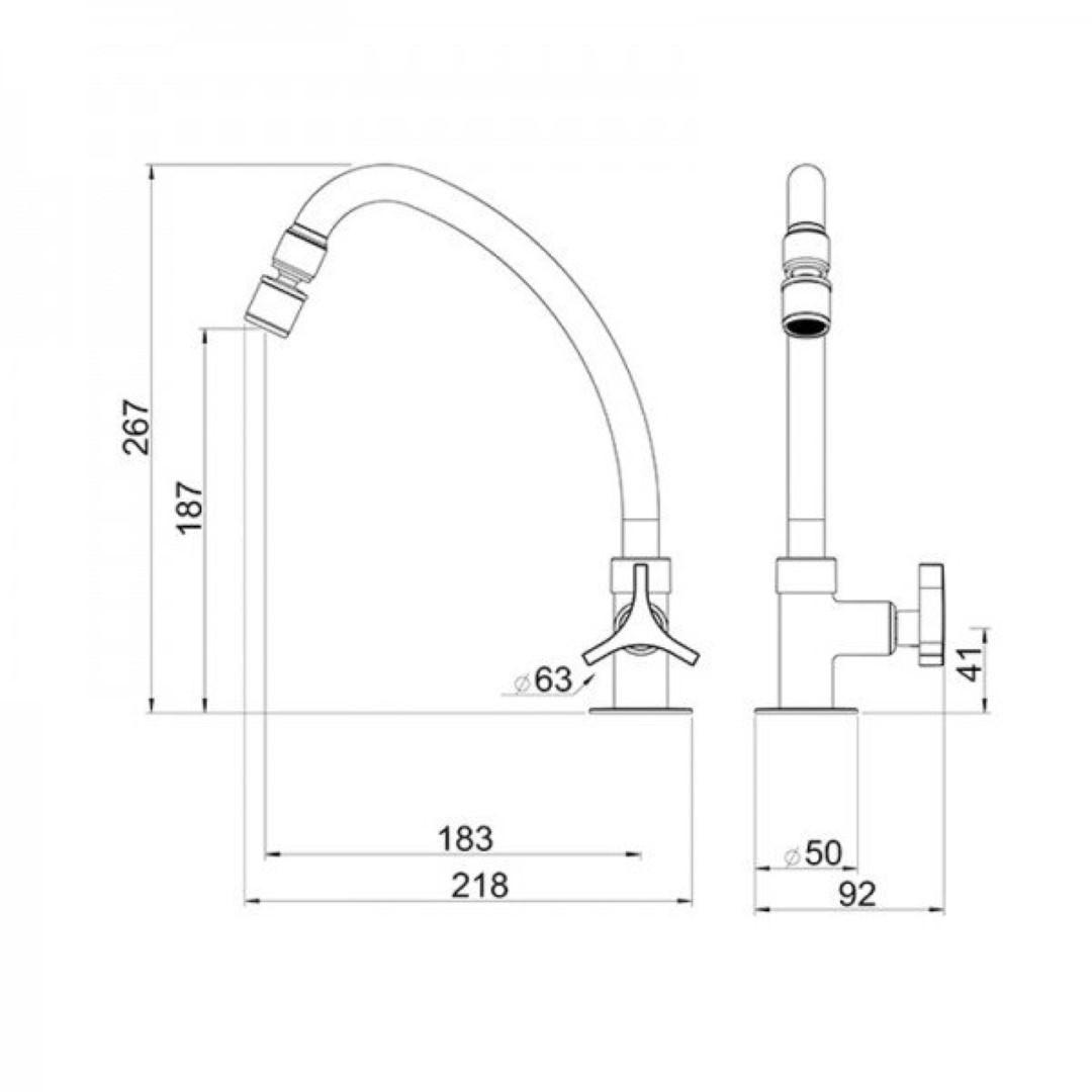 Imagem do produto TORNEIRA COZINHA MESA BM TRIO REF1167 C33 LORENZETTI