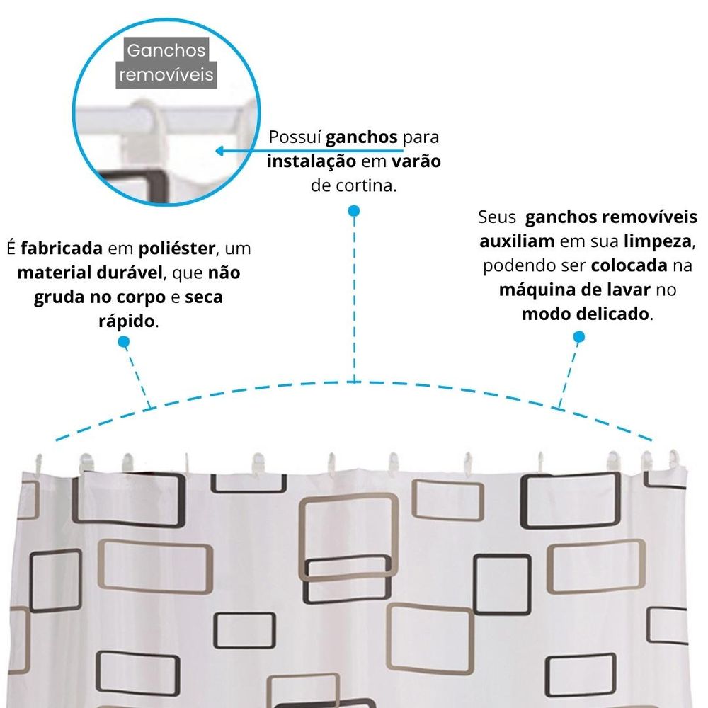 Imagem do produto CORTINA POLIESTER BOX 1,80MX1,80M B*E ASTRA