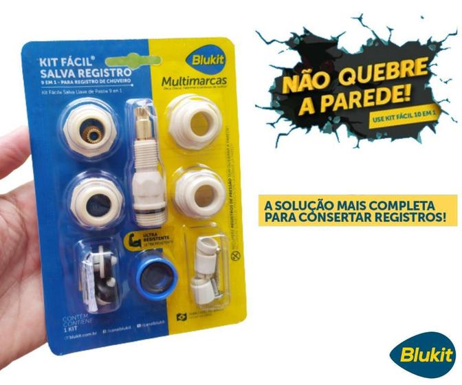 Imagem do produto KIT FACIL SALVA REG 9 EM 1 C/ACAB.C-40 BLUKIT