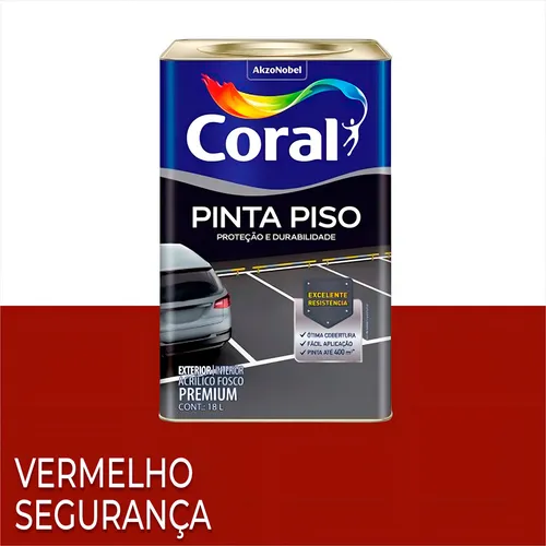 Imagem do produto PINTA PISO VERMELHO SEGURANCA 18L CORAL