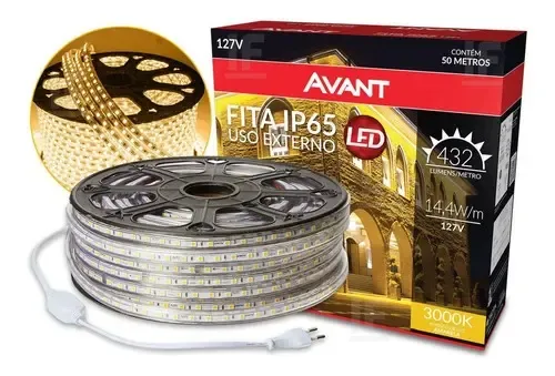 Imagem do produto FITA LED 50M 3000K EXT IP65 AVANT
