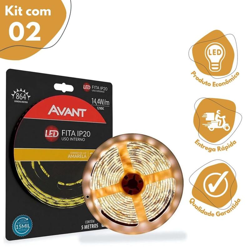 Imagem do produto FITA LED 5M 3000K INT IP44 AVANT