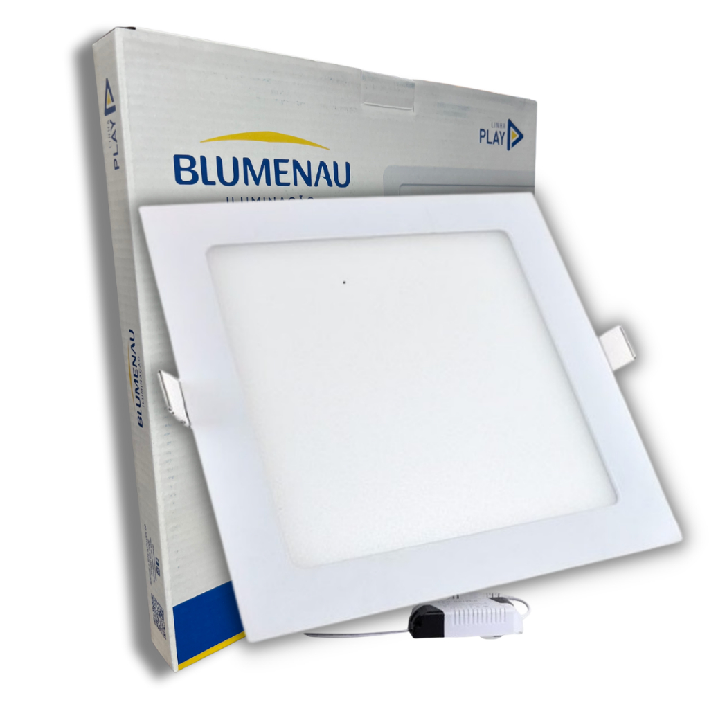 Imagem do produto PAINEL LED EMB QUAD 12W 3000K AM BLUMENAU