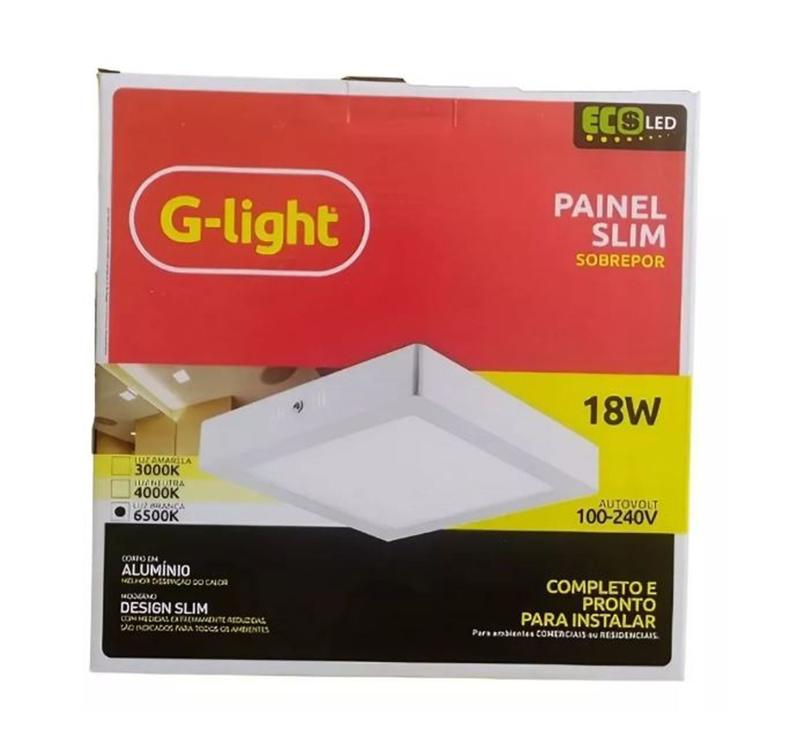 Imagem do produto PAINEL LED EMB QUAD 18W 6500K BR G-LIGHT