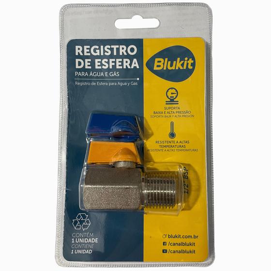 Imagem do produto REGISTRO ESFERA 1/2 GAS E AGUA 330113 BLUKIT