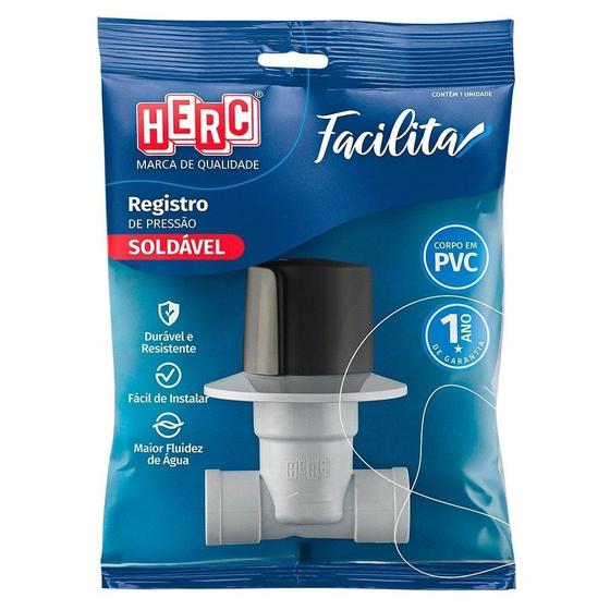 Imagem do produto REGISTRO PRESSAO PVC SOLD.25 BR 337 HERC