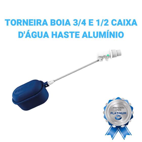 Imagem do produto TORNEIRA BOIA HASTE ALUMINIO 1/2 E 3/4 FORTLEV