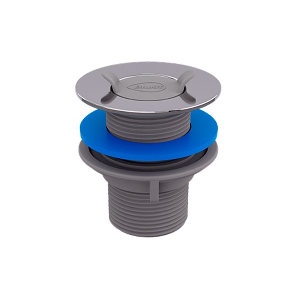 Imagem do produto VALVULA ESCOAMENTO CZ 1.1/4X72MM C/ABA INOX BLUKIT