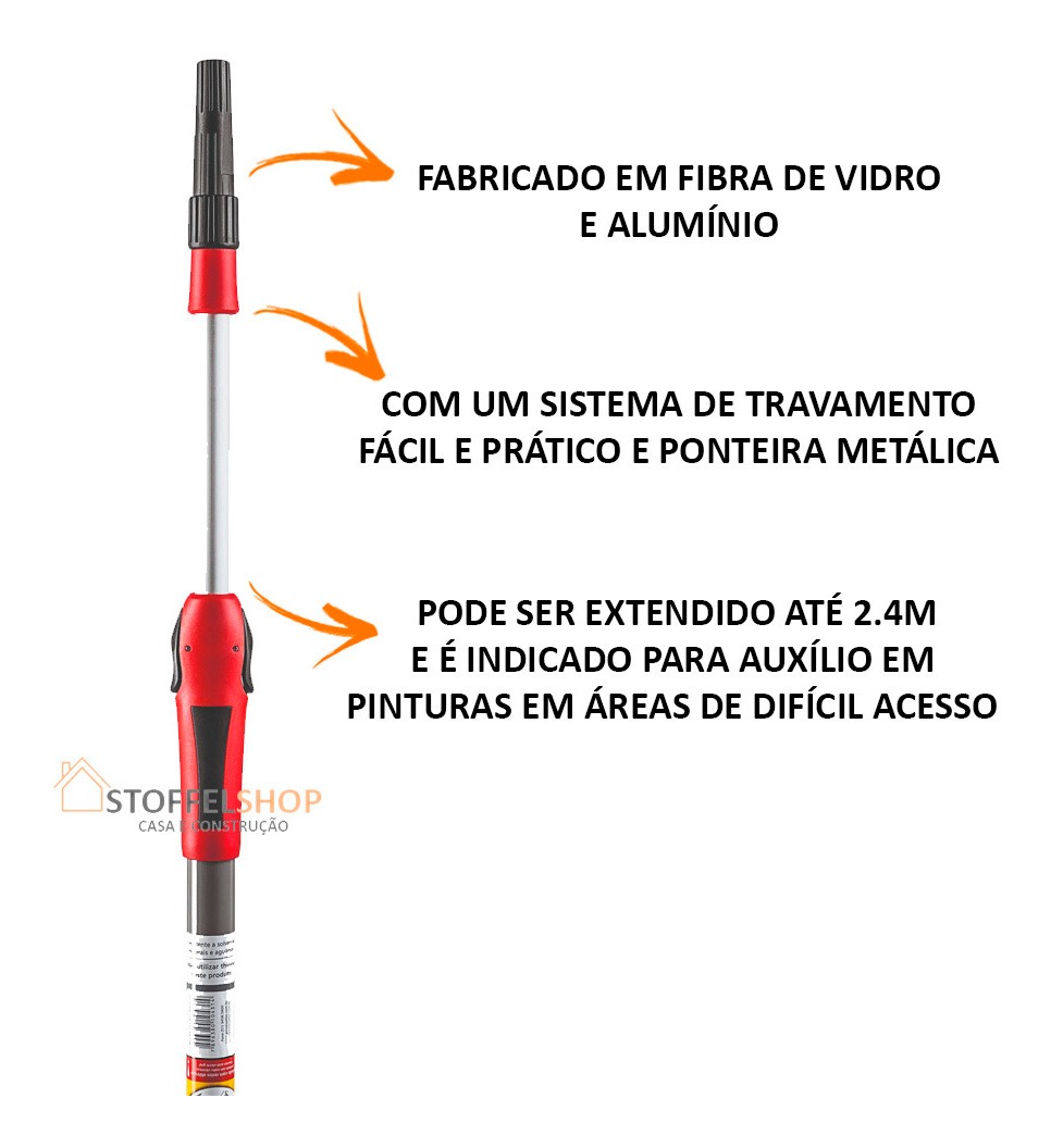 Imagem do produto PROLONGADOR 2.4M FIBRA/ALUMINIO AT18024 ATLAS