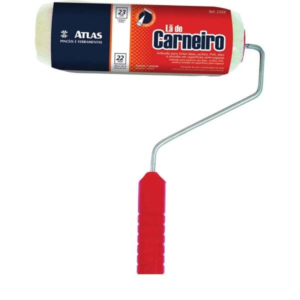 Imagem do produto ROLO LA DE CARNEIRO 15CM 22MM C/ GARFO AT328/15SR ATLAS