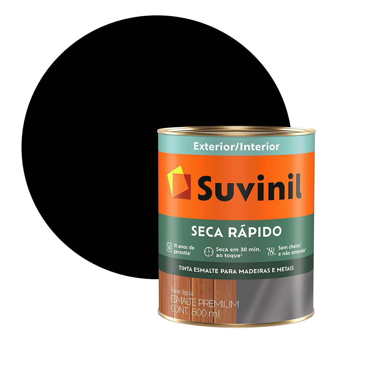 Imagem do produto ESMALTE SEC. RAP. 0,9L PRETO HARZ