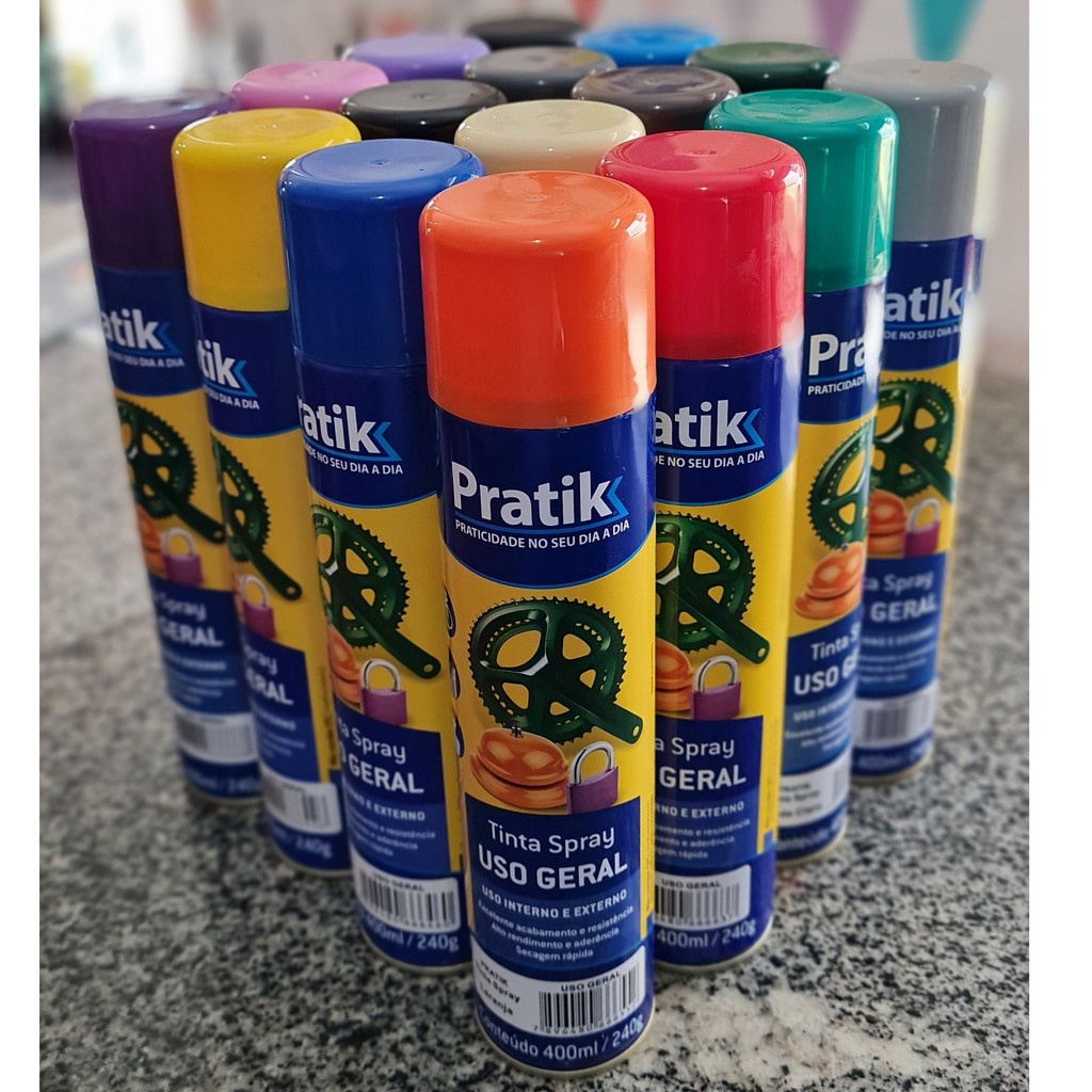 Imagem do produto TINTA SPRAY ALTA TEMP ALUMINIO 400ML PRATIK