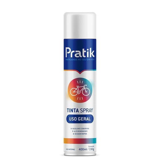 Imagem do produto TINTA SPRAY BRANCO FOSCO 400ML PRATIK
