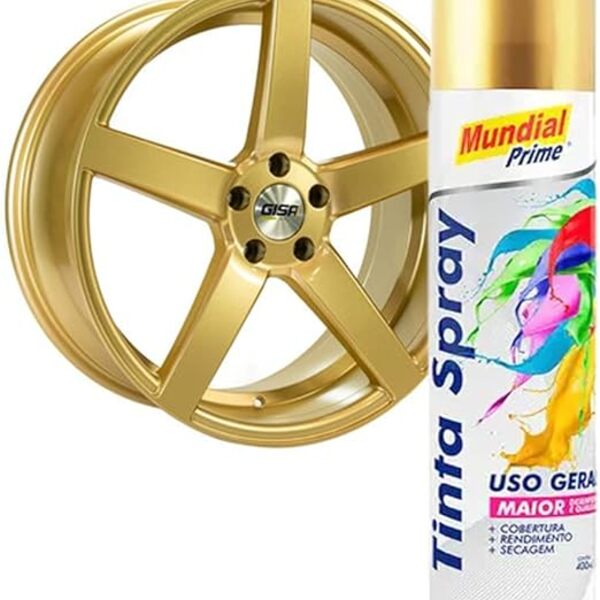 Imagem do produto TINTA SPRAY METALIZADO 400ML DOURADO LUX