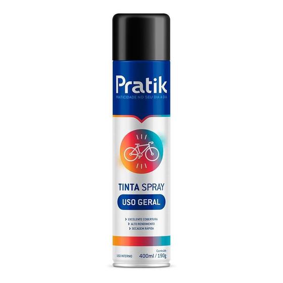 Imagem do produto TINTA SPRAY PRETO BRILHO 400ML PRATIK