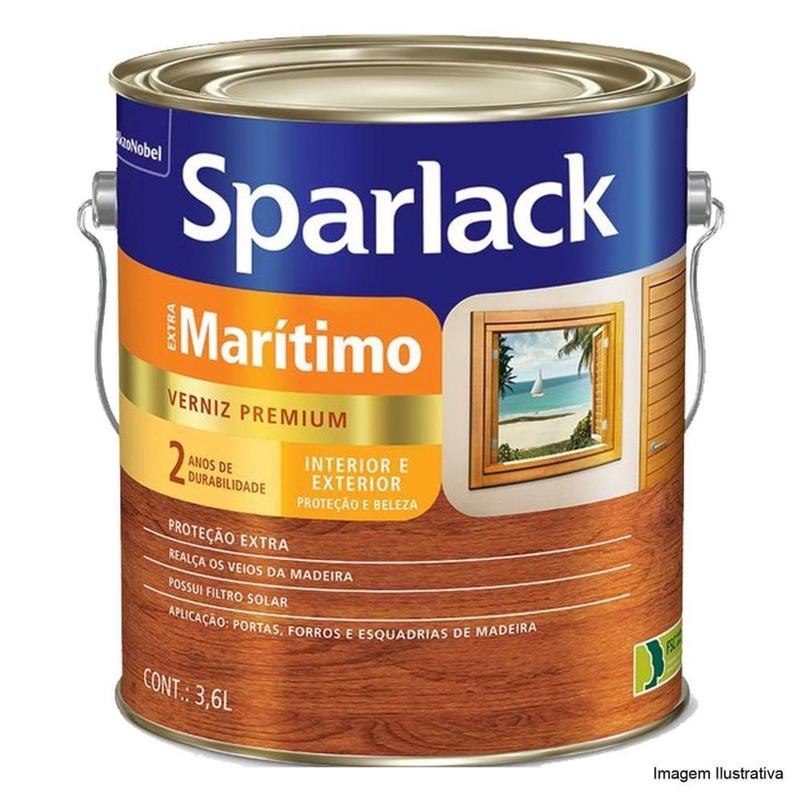 Imagem do produto VERNIZ 3,6L SPARLACK E-MARITIMO NATURAL INCOLOR CORAL